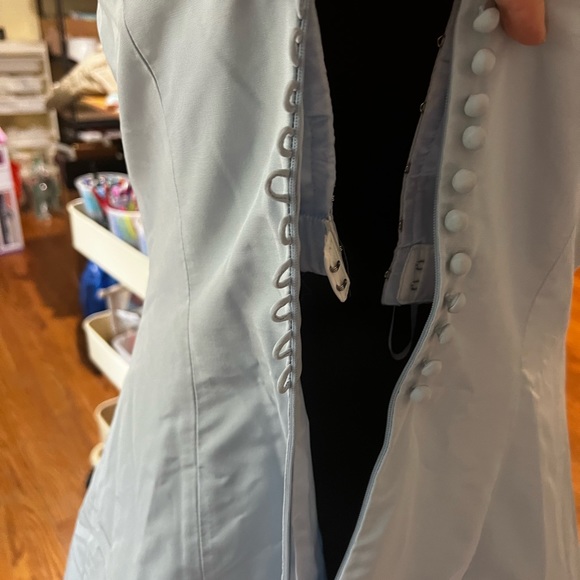 Jcrew Powder Blue Silk Dress (Sz 10) - Picture 2 of 4